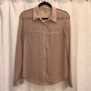 GUESS WOMENS BUTTON UP BLOUSE S